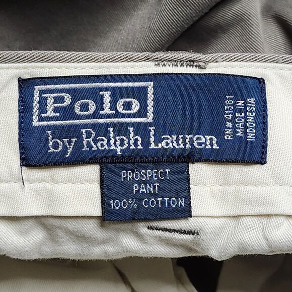 Polo Ralph Lauren Prospect Pants Mens Size 38x30‎ Green Chino Flat Front Pant - Picture 9 of 11